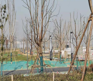 武汉汉阳江滩防水墙和道路工程