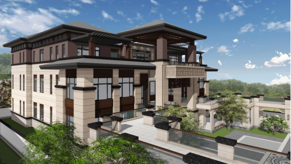 张池村尚文苑外部装修(公装工程)